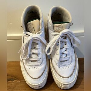 Reebok club c double geo Classic White Lace-Up platform Sneakers